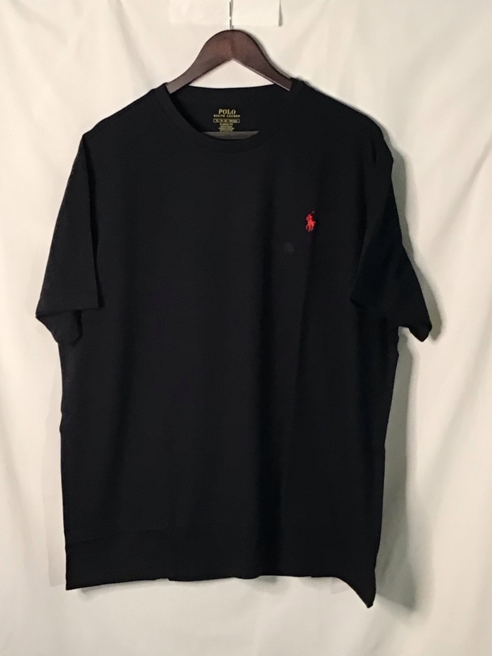 Polo by Ralph Lauren Black Short Sleeve Tee with Red Pony
